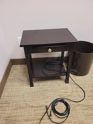 [#C11-img31] Small Black Wood Table