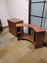 [#E7-img79] Wood Desk Set- U shape upper
