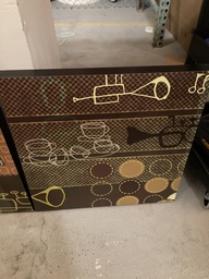 [#J2-50] Trumpet and Coffee Cup Art