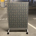 [#F8-26] Double-Sided Rolling White Board / Tack Board (36W 54 1/2H)