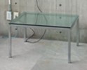 [#C4-27] Table, glass top | Mesa, tapa de cristal