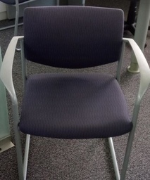 [#B8-49] Sled chair, navy blue | Silla trineo, azul marino