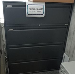 [#D10-158] Metal filing cabinet, 4-drawers, black | Archivador de metal, 4 cajones, black