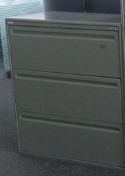 [#D8-160] Metal filing cabinet, 3-drawers, black | Archivador de metal, 3 cajones, black