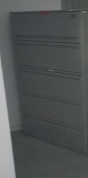 [#D12-198] Metal filing cabinet, 5-drawers, grey | Archivador de metal, 5 cajones, gris
