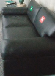 [#B7-245] Sofa, black | Sofá negra