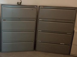 [#D10-273] Metal filing cabinet, 4-drawers, black | Archivador de metal, 4 cajones, black