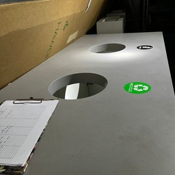 [#D5-30] Cabinet with stone top (trash/recycle bins)